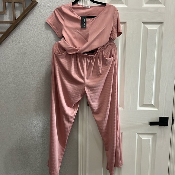 Brand new matching blush pink set size women’s medium - Picture 7 of 7